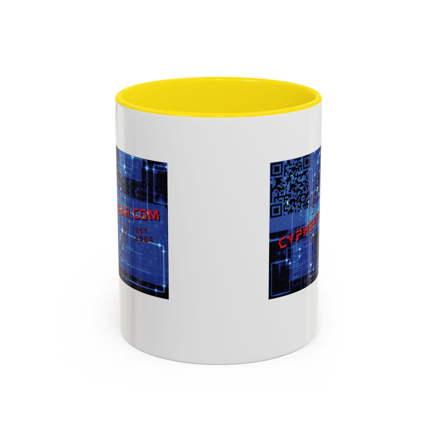 Cypherpunkgear.com logo Accent Mug by cypherpunkgear.com