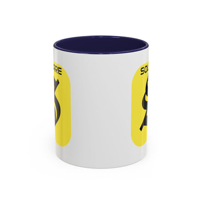 SolflareLogo White Accent Mug by cypherpunkgear.com