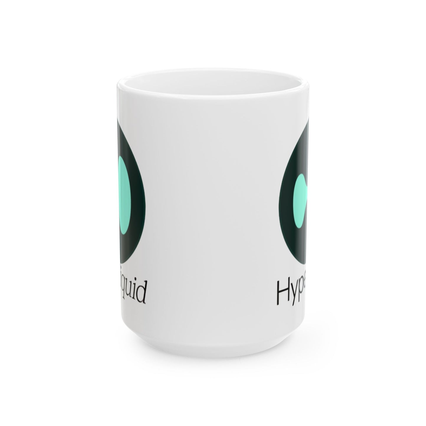 Hyperliquid Black font White Mug by cypherpunkgear.com