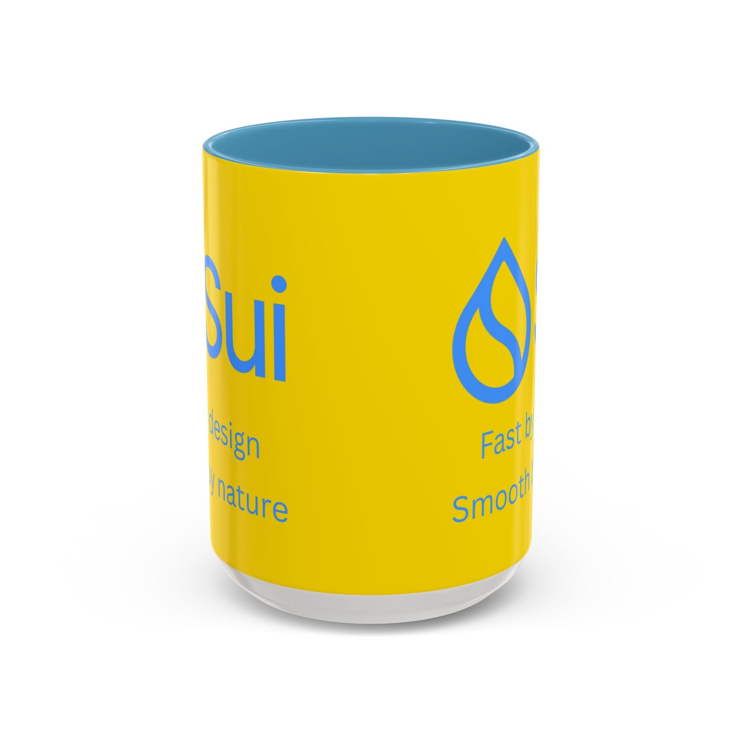 SUI Yellow Accent Mug by cypherpunkgear.com