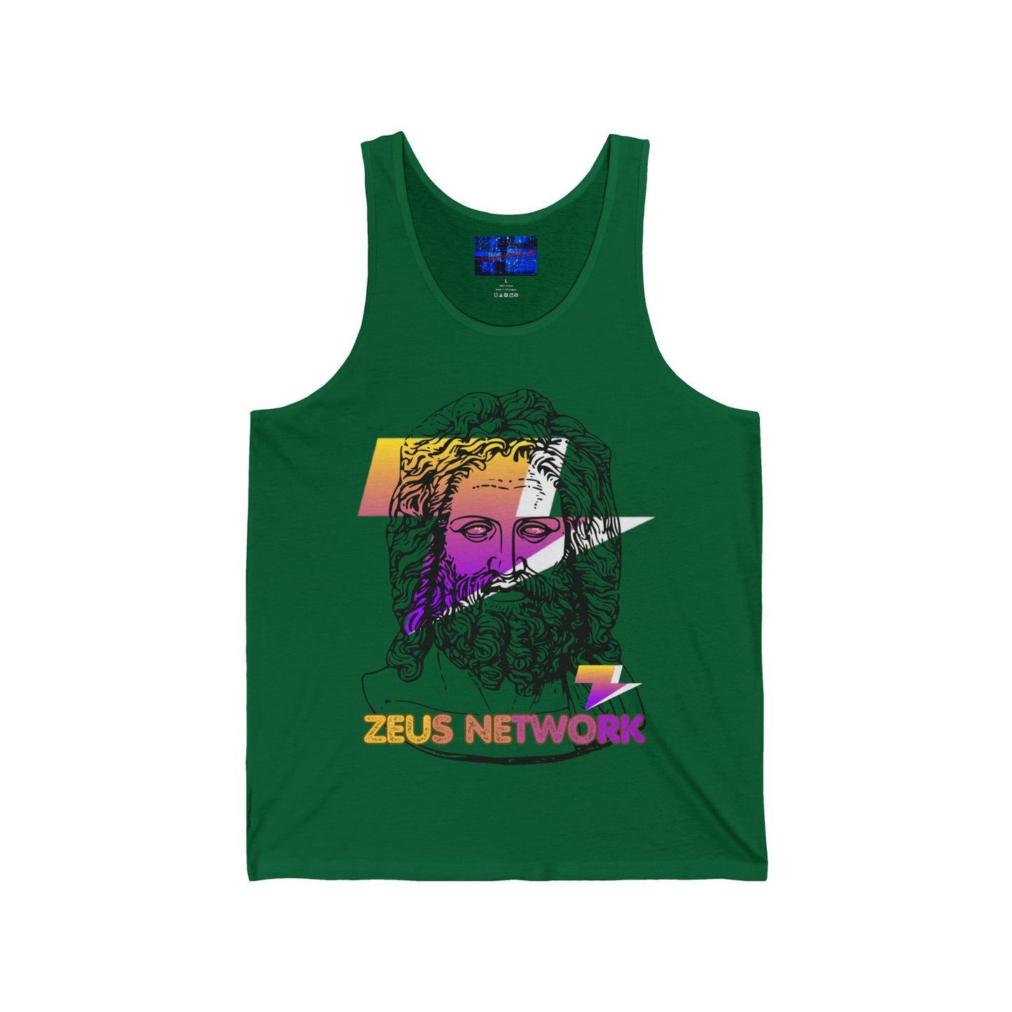 Zeus Network Unisex Jersey Tank Top by cypherpunkgear.com