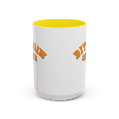 Bitcoin 2009 White Accent Mug by cypherpunkgear.com
