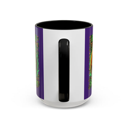 Blessed Samhain Green Jack Purple Accent Mug by CreepyCrafts.boo
