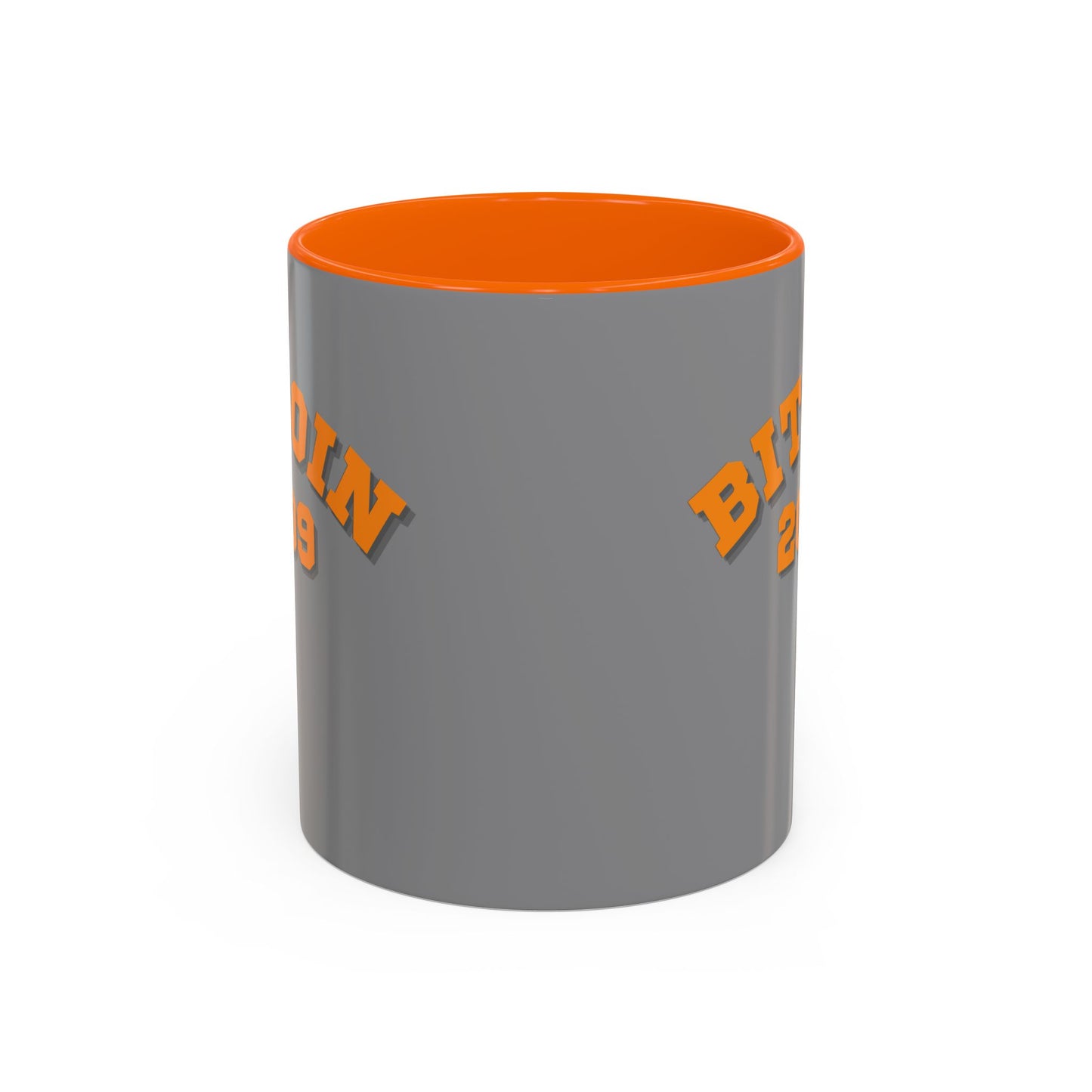 Bitcoin 2009 Grey Accent Mug by cypherpunkgear.com