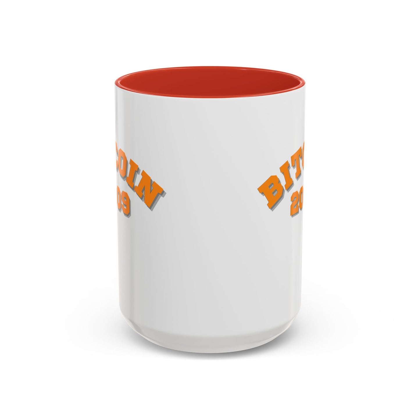 Bitcoin 2009 White Accent Mug by cypherpunkgear.com