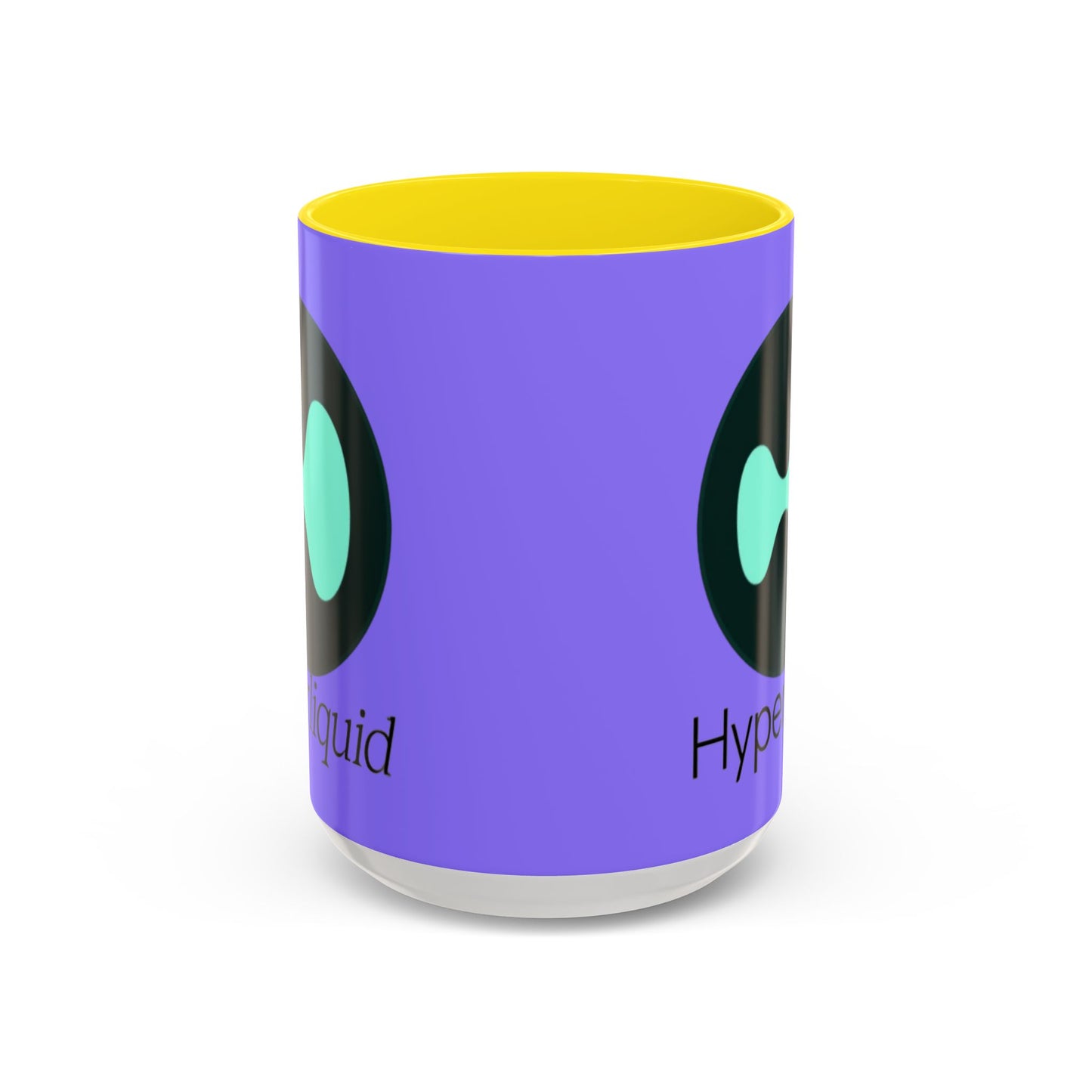 Hyperliquid Black font Light Purple Accent Mug by cypherpunkgear.com