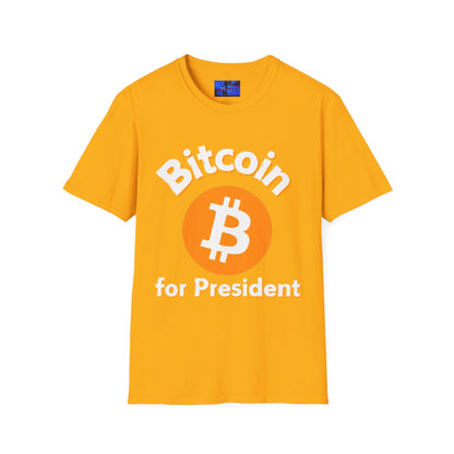 Bitcoin (BTC) for President DKcolors Unisex T-Shirt by cypherpunkgear