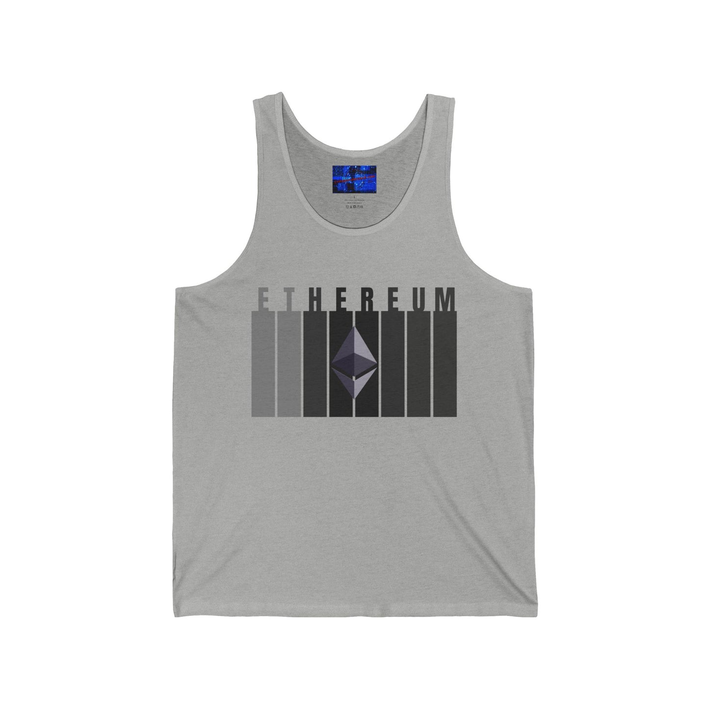 Ethereum (ETH) Unisex Jersey Tank Top by cypherpunkgear.com