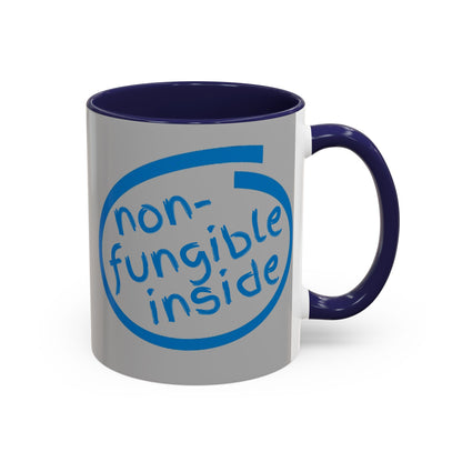 Non-Fungible Inside Grey Accent Mug by cypherpunkgear.com