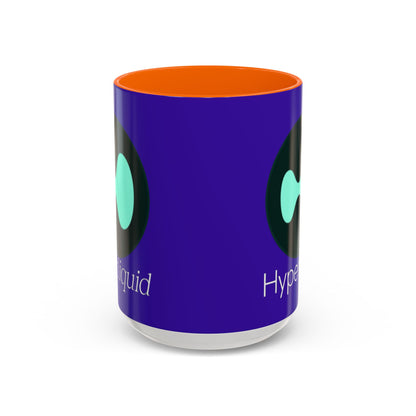 Hyperliquid White font Dark Purple Accent Mug by cypherpunkgear.com