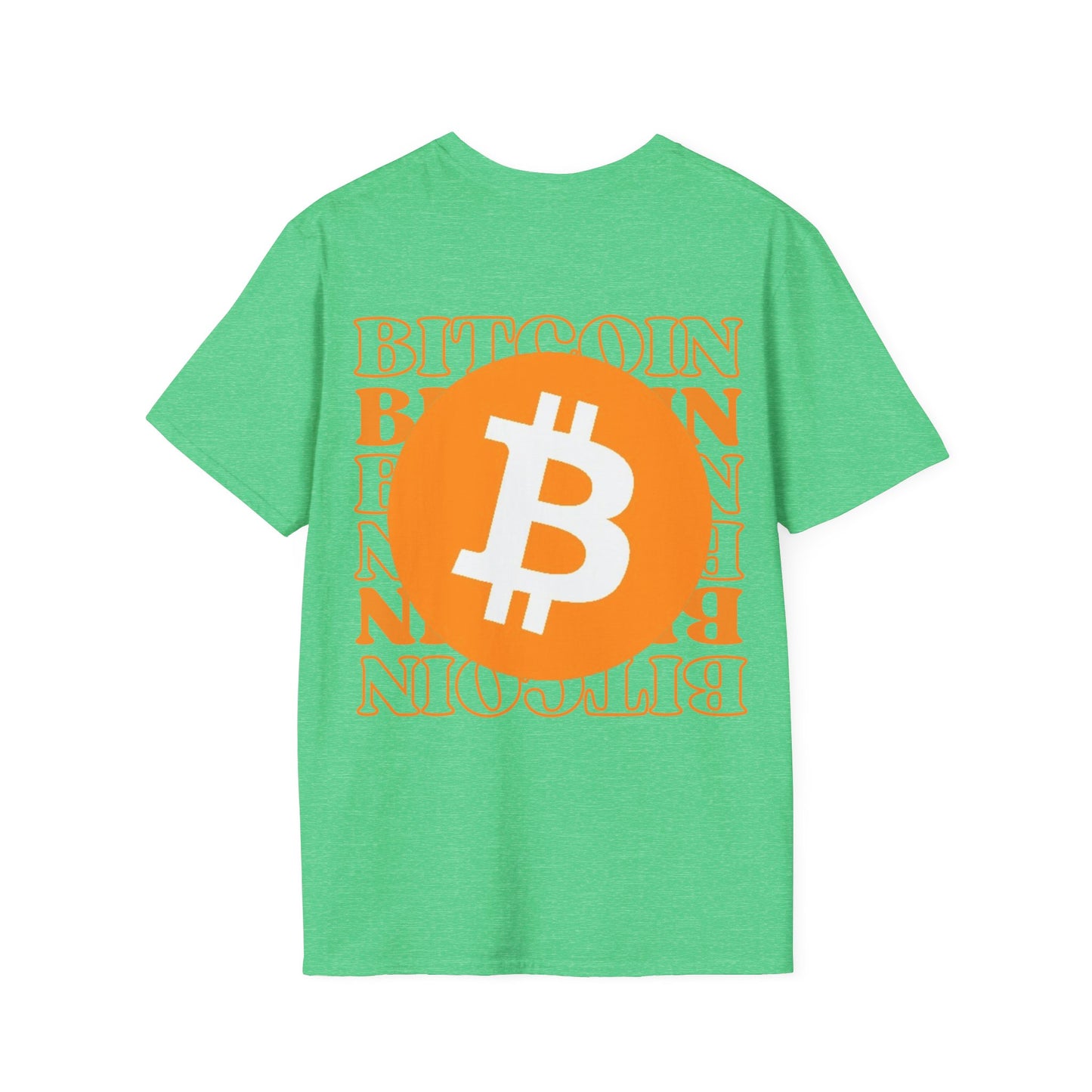 2-sided Bitcoin (BTC) Decentralized Freedom DKcolors Unisex T-Shirt by cypherpunkgear