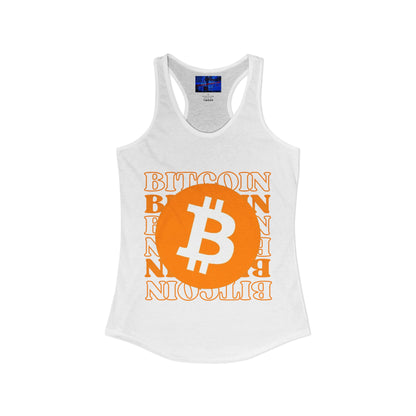 Bitcoin Bitcoin Bitcoin (BTC) Women's Racerback Tank Top by cypherpunkgear.com