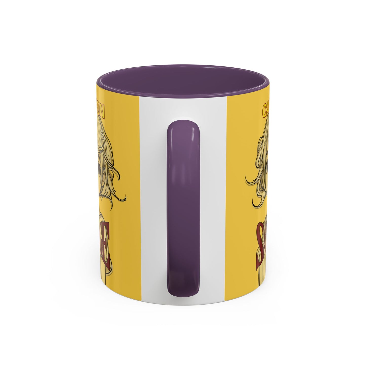 Caution, Savage Yellow Accent Mug by cypherpunkgear.com