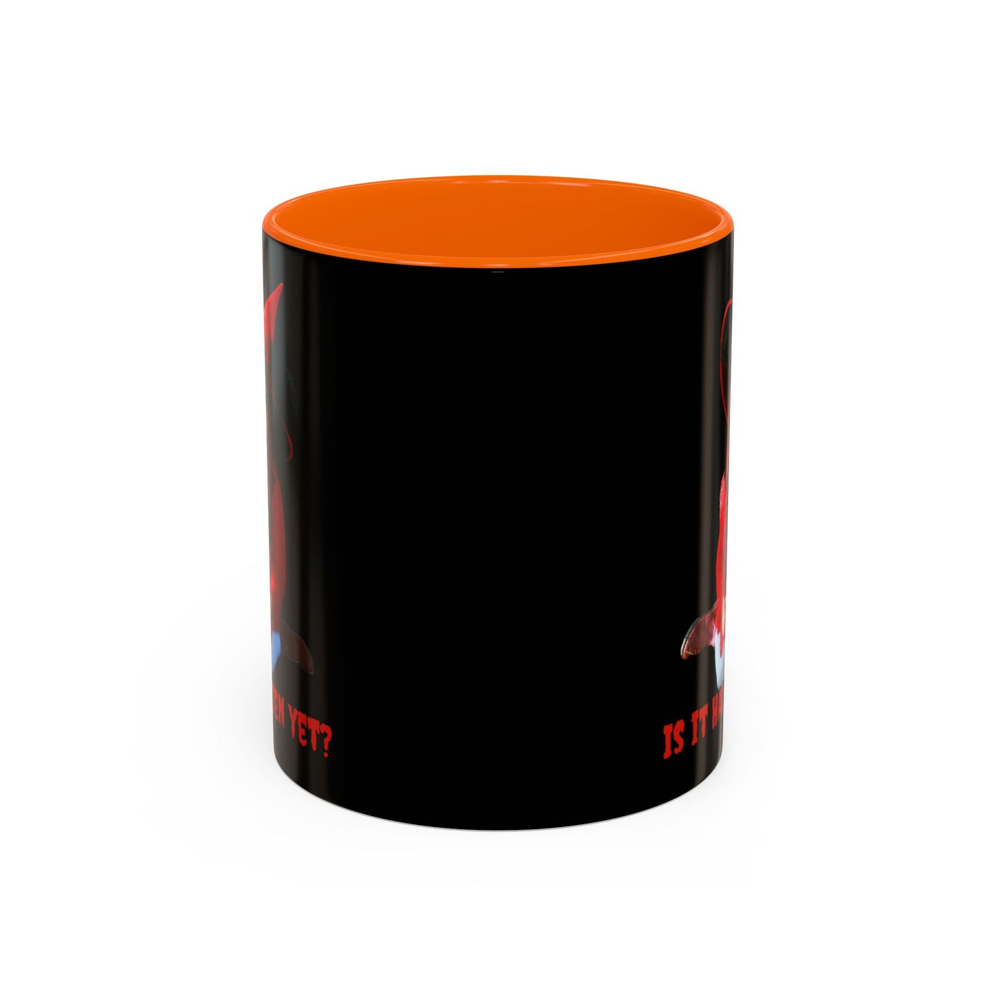 Is it Halloween yet? Black Accent Mug by CreepyCrafts.boo