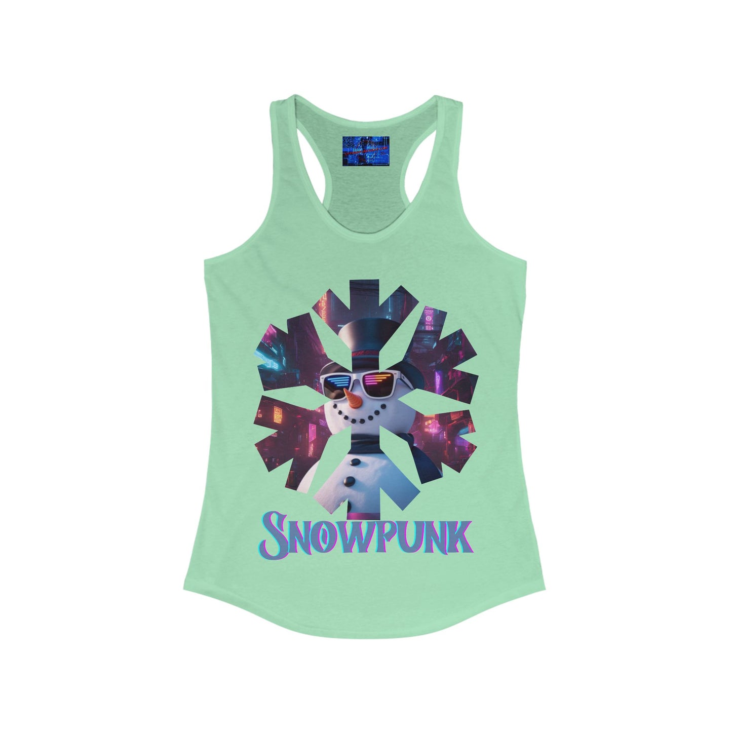 Snowpunk Women's Racerback Tank Top by cypherpunkgear