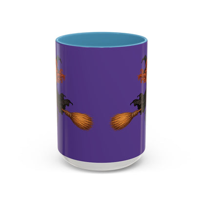 Hazel Hex Purple Accent Mug by CreepyCrafts.boo