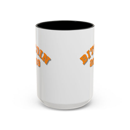 Bitcoin 2009 White Accent Mug by cypherpunkgear.com