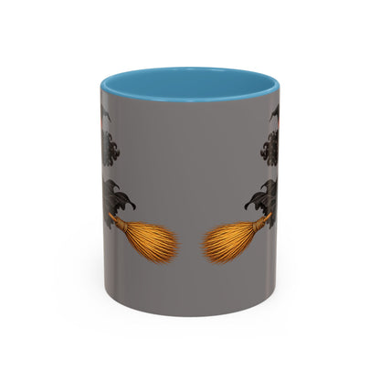 Velvet Vex Grey Accent Mug by CreepyCrafts.boo