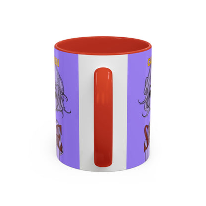 Caution, Savage Light Purple Accent Mug by cypherpunkgear.com