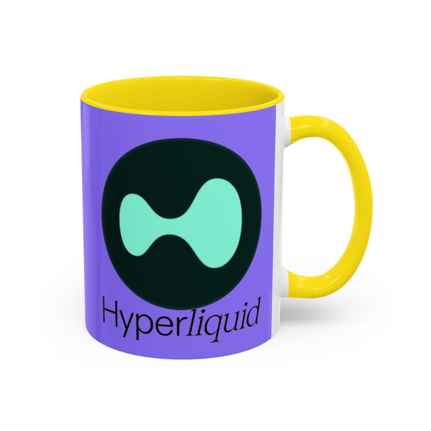 Hyperliquid Black font Light Purple Accent Mug by cypherpunkgear.com