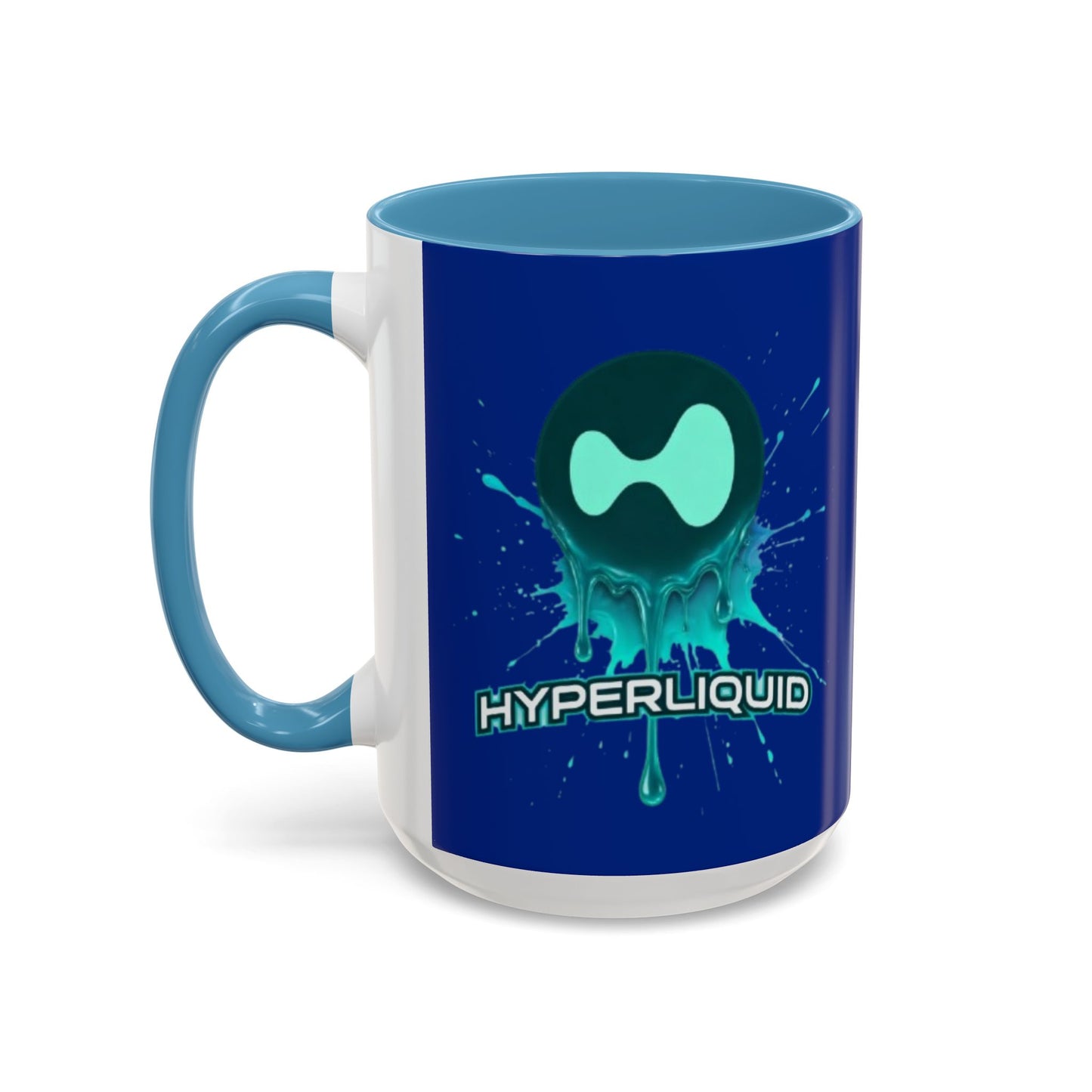 HYPE Drip Blue Accent Mug by cypherpunkgear.com