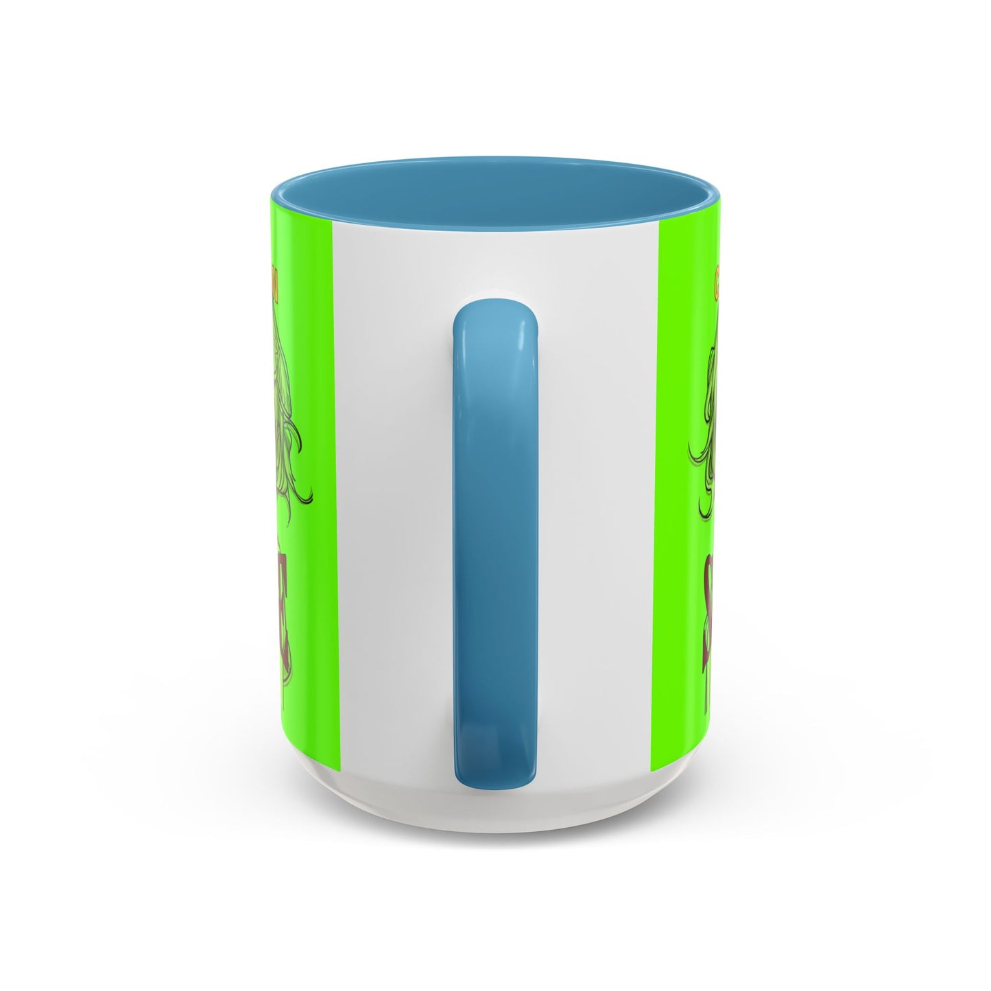 Caution, Savage Light Green Accent Mug by cypherpunkgear.com