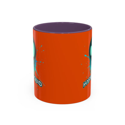 HYPE Drip Orange Accent Mug by cypherpunkgear.com