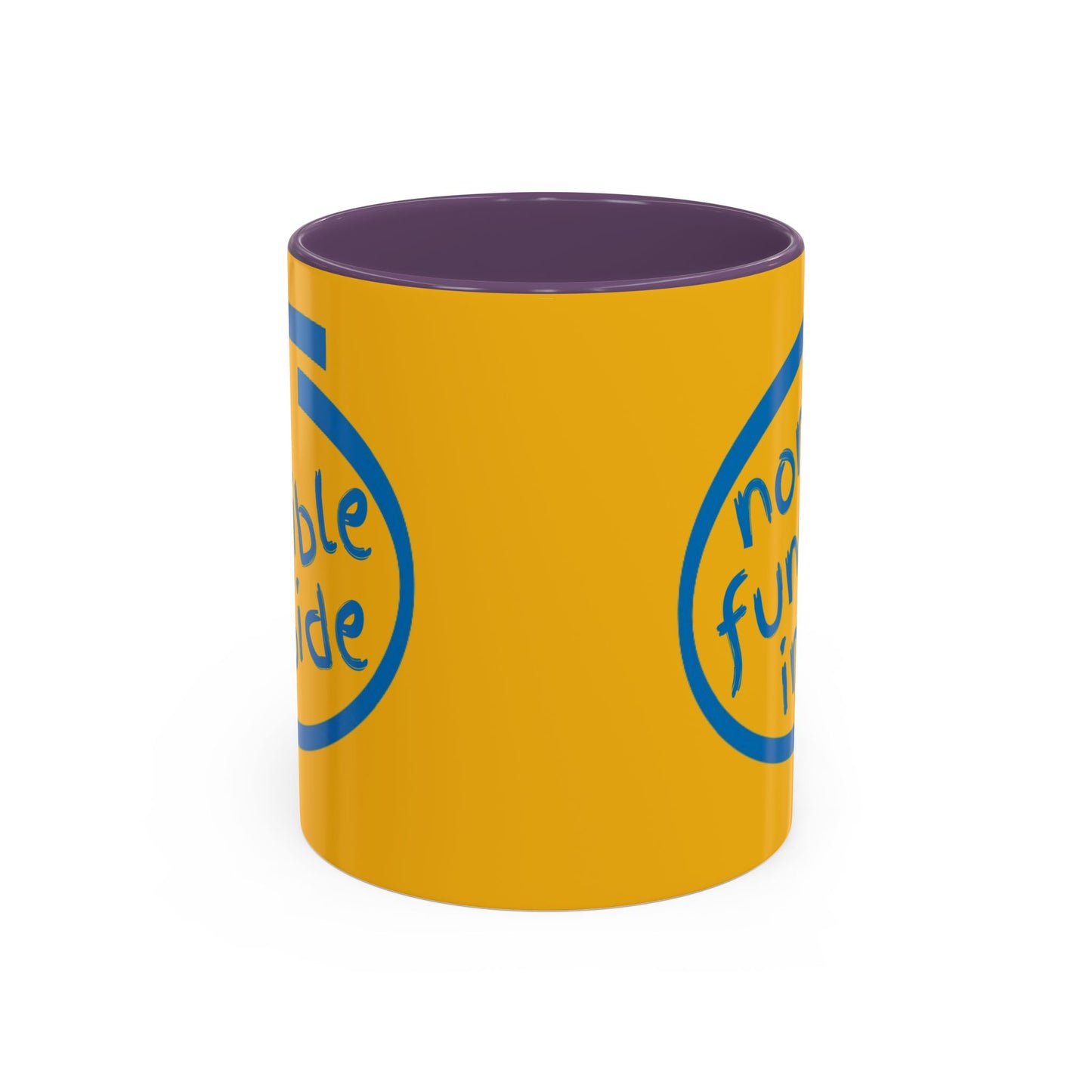 Non-Fungible Inside Yellow Accent Mug by cypherpunkgear.com
