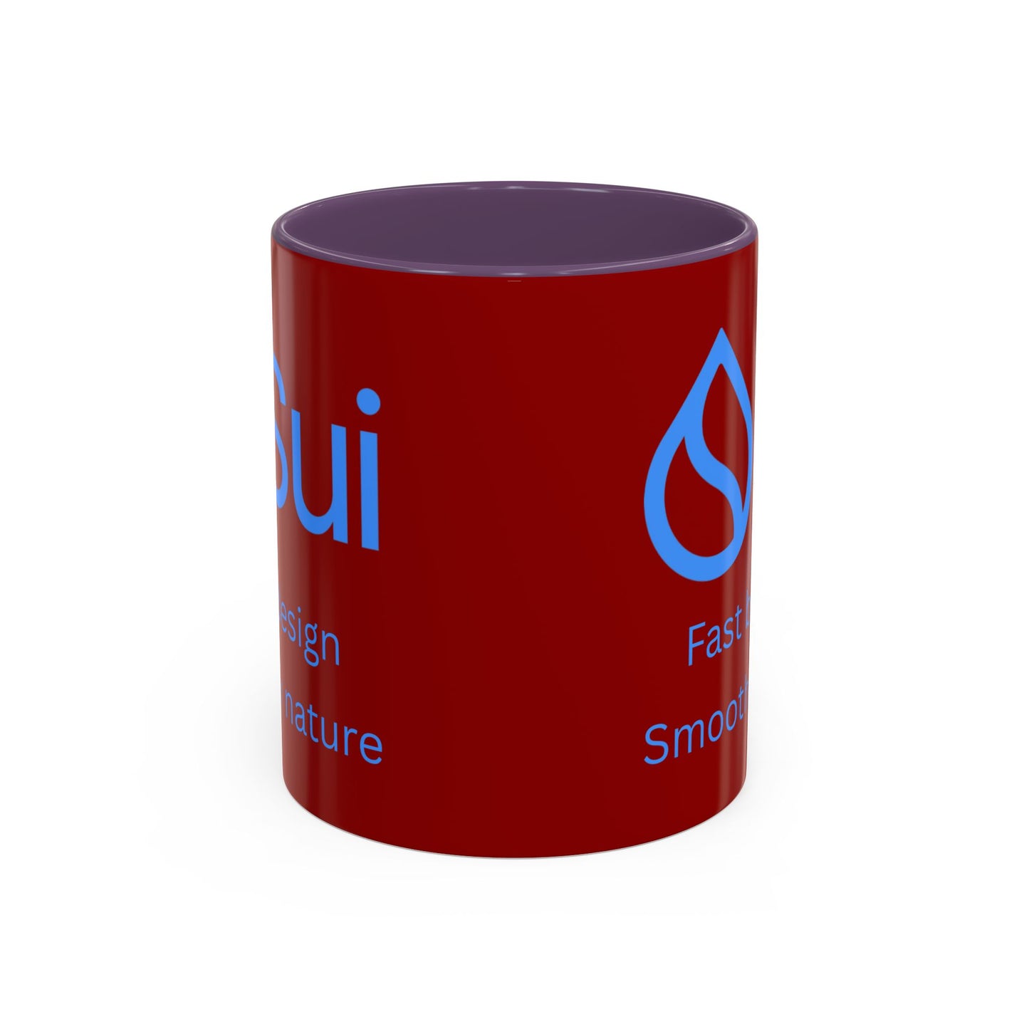 SUI Red Accent Mug by cypherpunkgear.com