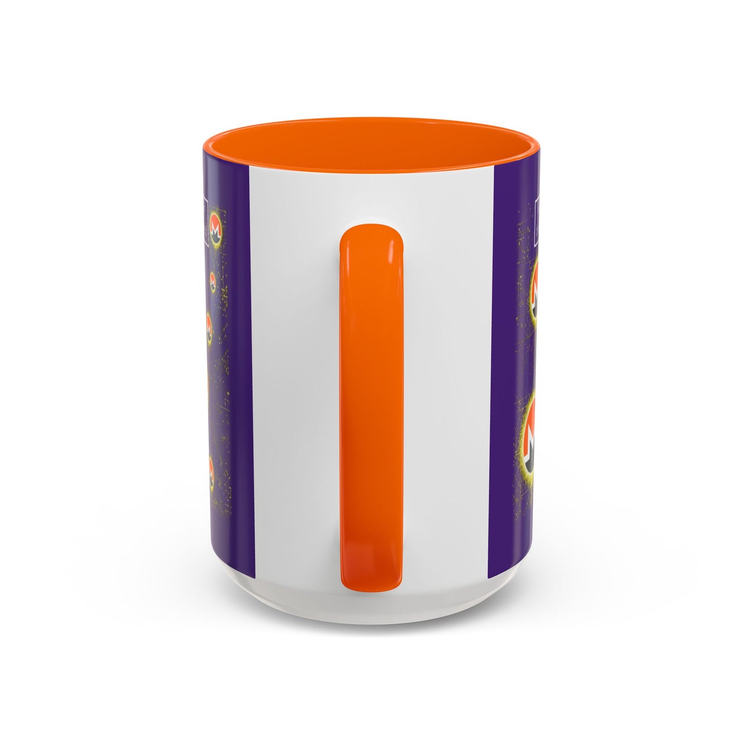 Monero (XMR) don't assume your freedoms are assured Purple Accent Mug by cypherpunkgear.com