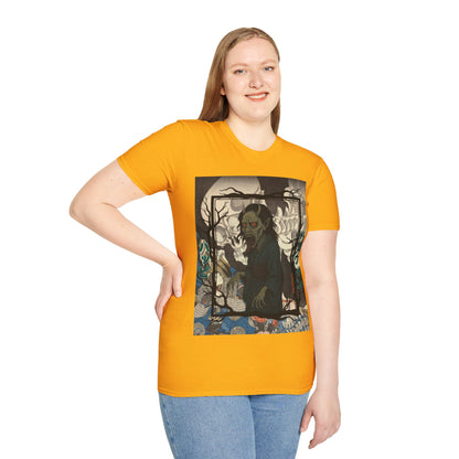 Yōkai Happy Halloween Light colors Unisex T-Shirt by CreepyCrafts.boo