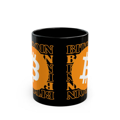 Bitcoin (BTC) Black Mug by cypherpunkgear