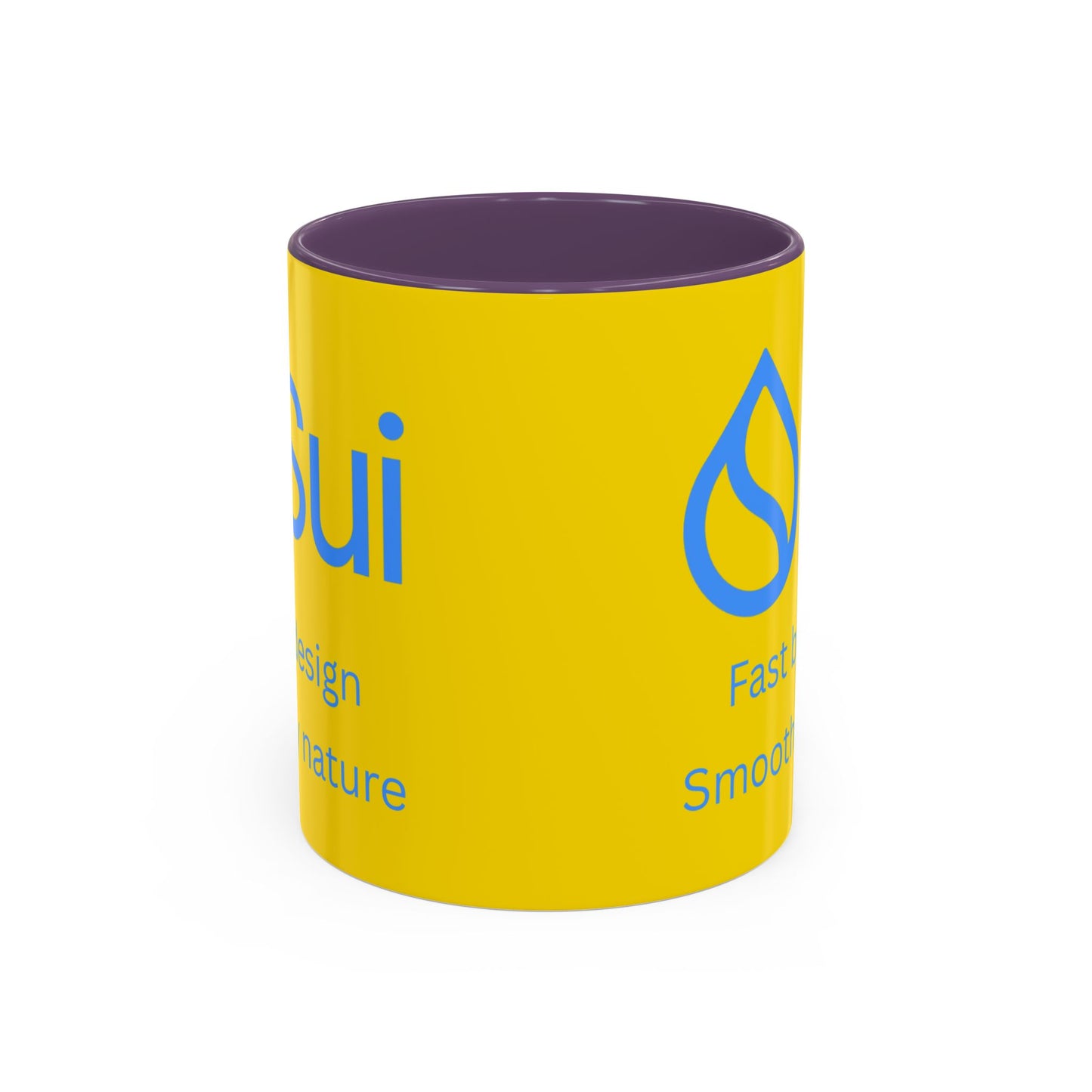 SUI Yellow Accent Mug by cypherpunkgear.com
