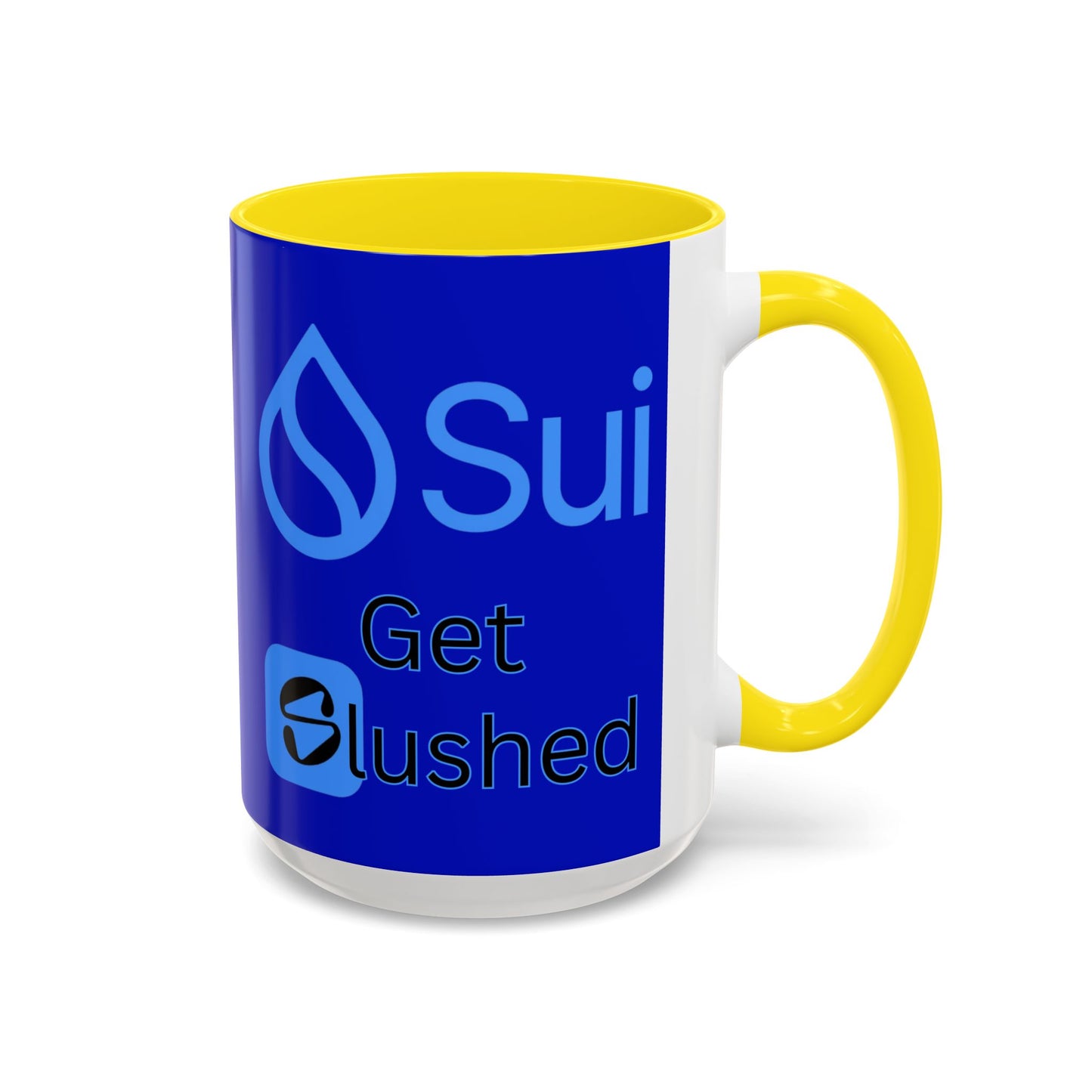 Sui: Get Slushed Dark Blue Accent Mug by cypherpunkgear.com