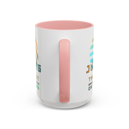 Jupiter (JUP) the best aggregator on Solana Accent Mug by cypherpunkgear