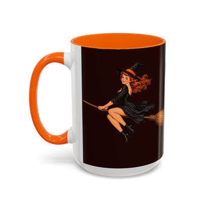Hazel Hex Brown Accent Mug by CreepyCrafts.boo