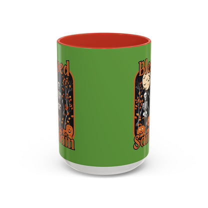 Spooktacular Skeletons of Samhain Accent Mug by CreepyCrafts.boo
