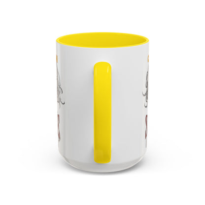 Caution, Savage White Accent Mug by cypherpunkgear.com
