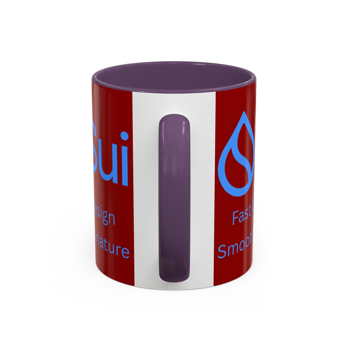 SUI Red Accent Mug by cypherpunkgear.com
