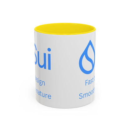 SUI White Accent Mug by cypherpunkgear.com
