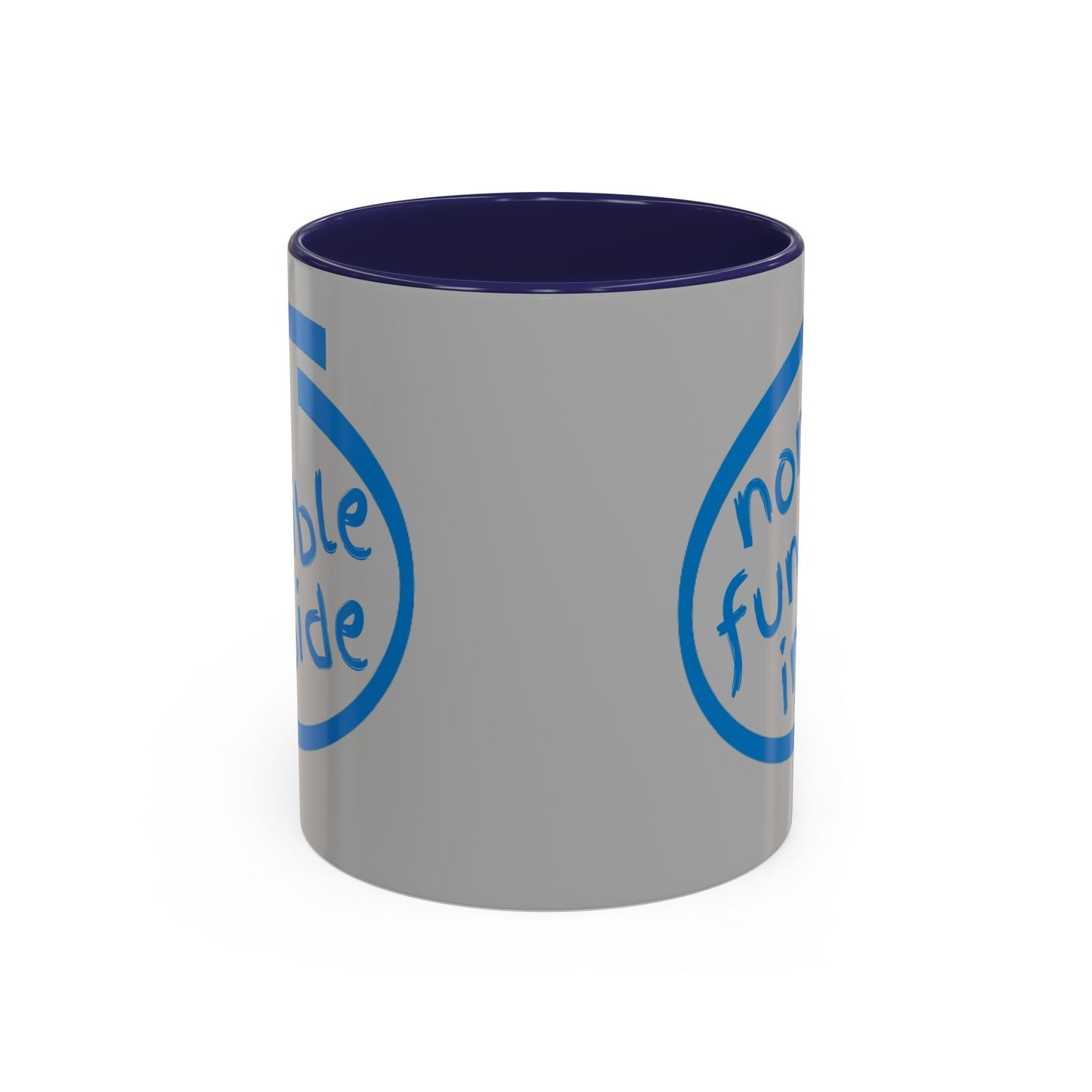 Non-Fungible Inside Grey Accent Mug by cypherpunkgear.com
