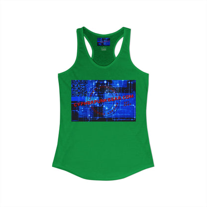 Cypherpunkgear.com logo Women's Racerback Tank Top by cypherpunkgear.com
