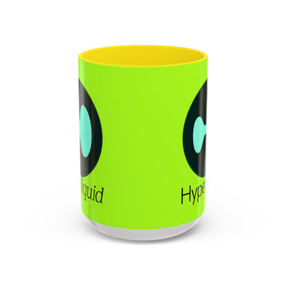 Hyperliquid Black font Green Accent Mug by cypherpunkgear.com