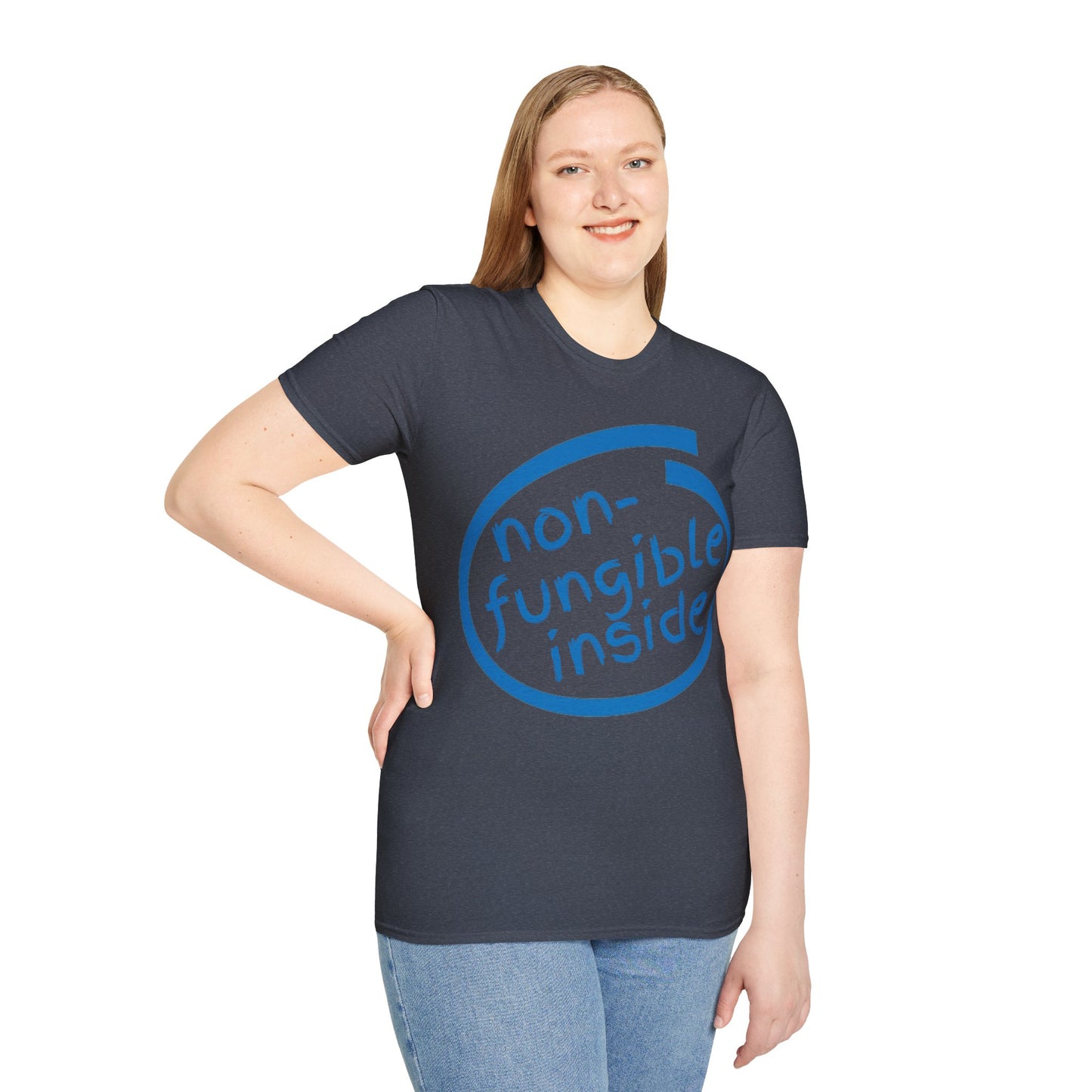 Non-Fungible Inside Dark colors Unisex T-Shirt by cypherpunkgear.com