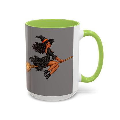 Velvet Vex Grey Accent Mug by CreepyCrafts.boo