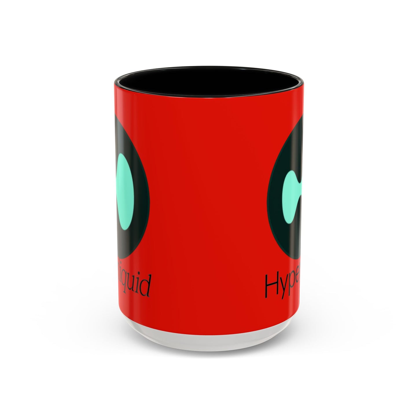 Hyperliquid Black font Red Accent Mug by cypherpunkgear.com