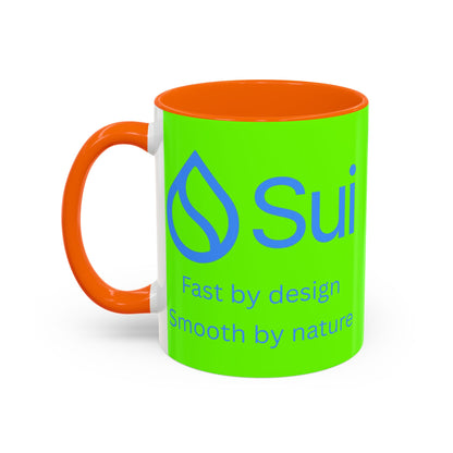 SUI Green Accent Mug by cypherpunkgear.com
