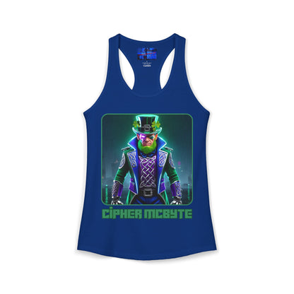 Cipher McByte Women's Racerback Tank Top by cypherpunkgear.com