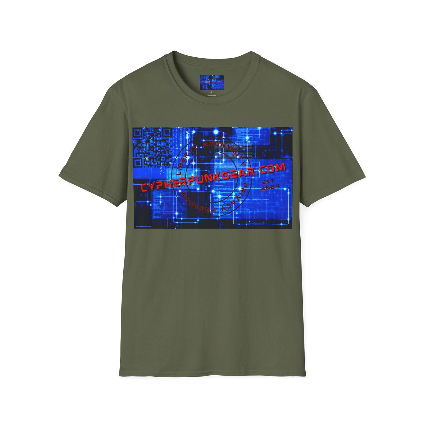 Cypherpunkgear.com logo Dark colors Unisex T-Shirt by cypherpunkgear.com