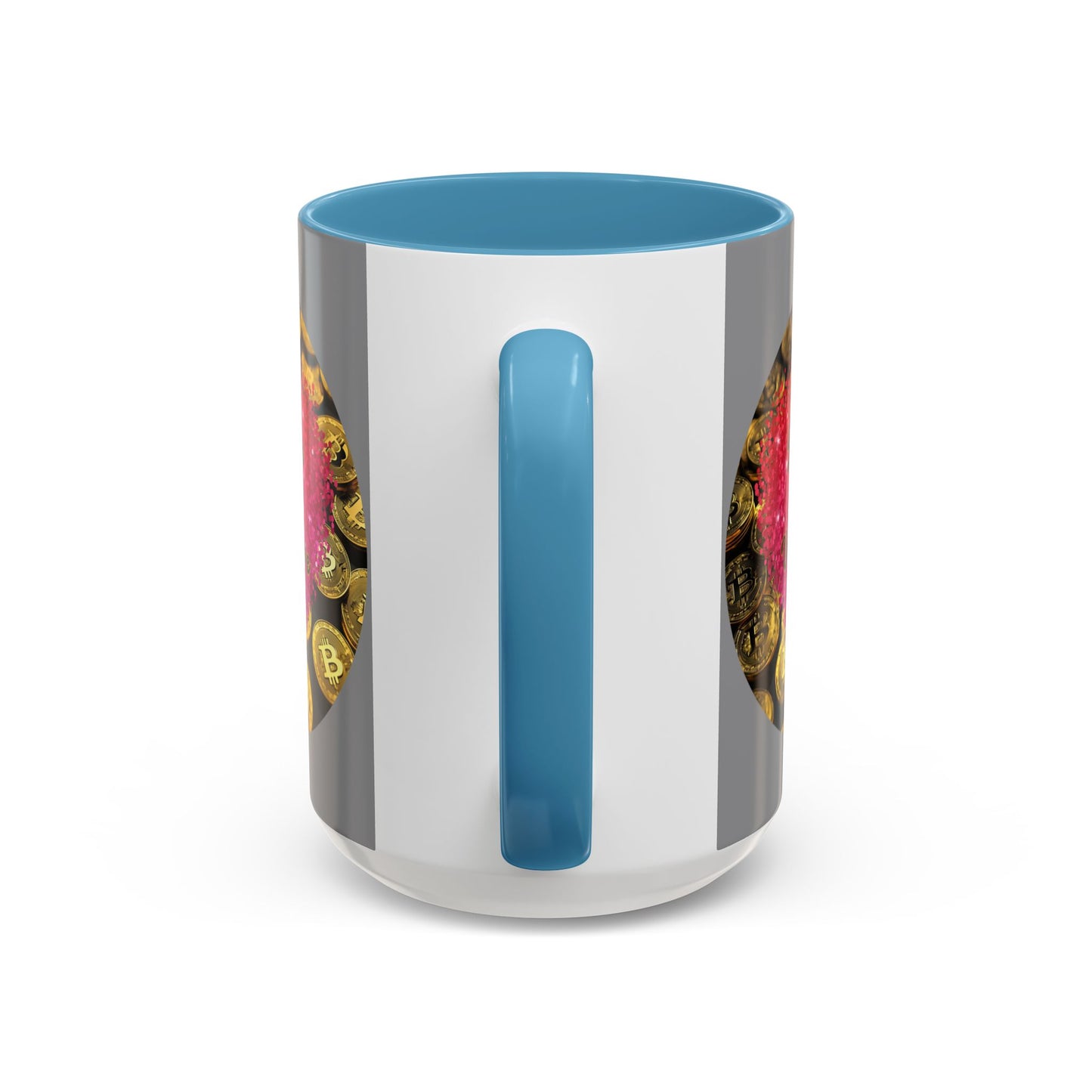 Bitcoin is My Valentine Grey Accent Mug by cypherpunkgear.com